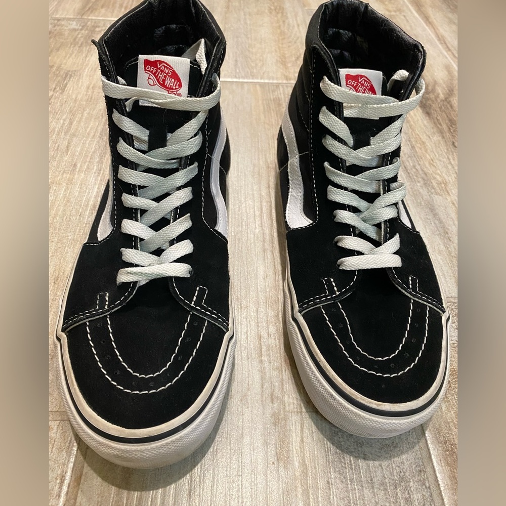 Vans Sk8-hi black high top skate shoes
